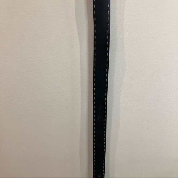 FOSSIL Leather White  Stitching Classic Vintage Look and Feel Belt - Picture 9 of 15